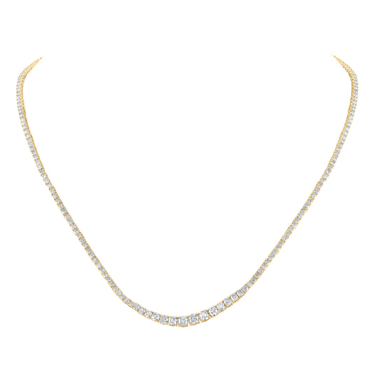 14kt Yellow Gold 7 7/8ctw Diamond Nk Necklace (18 Inch)