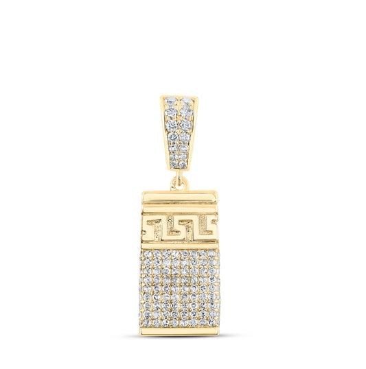 10kt Yellow Gold 1 1/3ctw Diamond Nk Urn Pendant