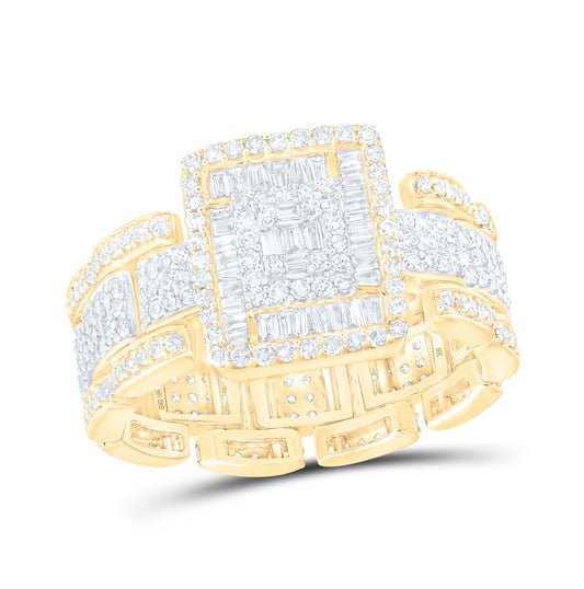 10kt Yellow Gold 2 Ctw Diamond Nk Mens Ring