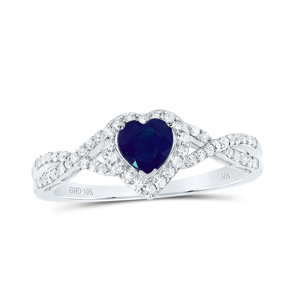 10K Yellow Or White Gold Womens Heart Fashion Ring, Womens Size: 5-10