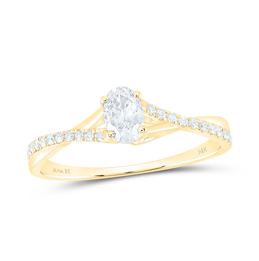 14K White Or Yellow Gold Pear Diamond Solitaire Bridal Wedding Engagement Ring , Womens Size: 5-10