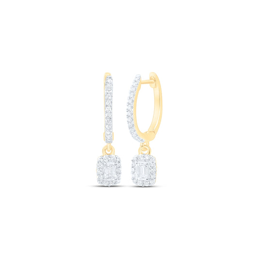 14kt Yellow Or White Gold 5/8 Ctw Dia Nke Dangling Earring