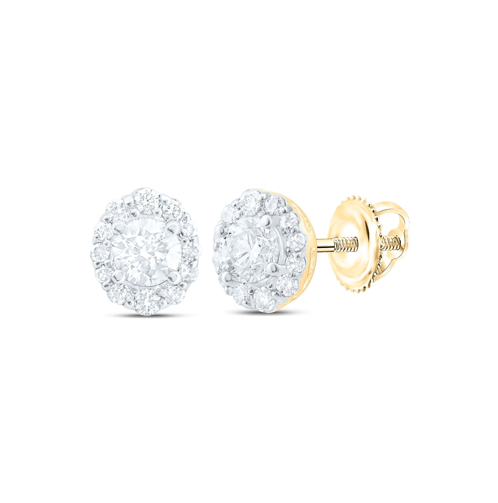 14kt Yellow Or White Gold 1/2ctw Diamond Nke Fashion Round Earring