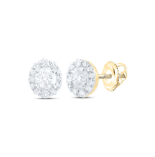 14kt Yellow Or White Gold 1/2ctw Diamond Nke Fashion Round Earring