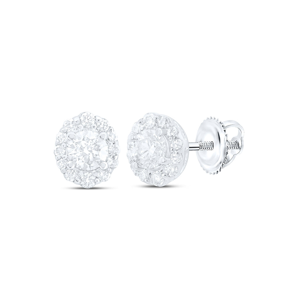 14kt Yellow Or White Gold 1/2ctw Diamond Nke Fashion Round Earring