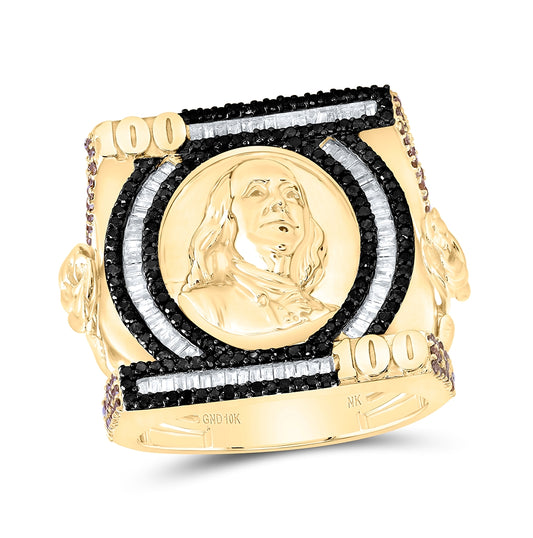 10kt Yellow Gold 1 5/8ctw Dia Men's Ring