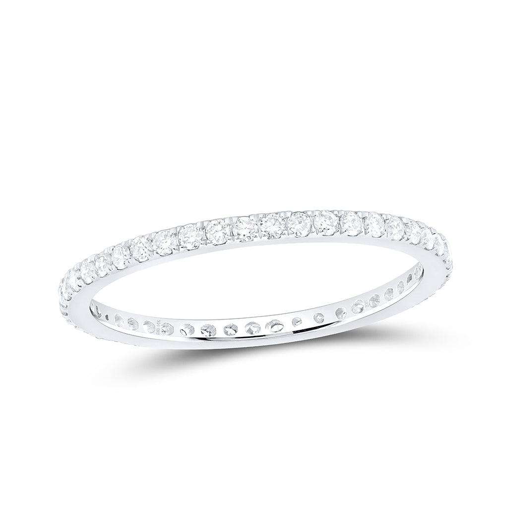14kt White Gold 1/2ctw Diamond Nke Eternity Band