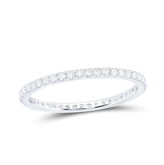 14kt White Gold 1/2ctw Diamond Nke Eternity Band