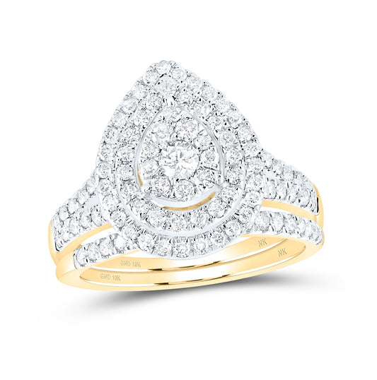 10kt Yellow Or White Gold 1ctw Diamond Nk Fashion Bridal Set