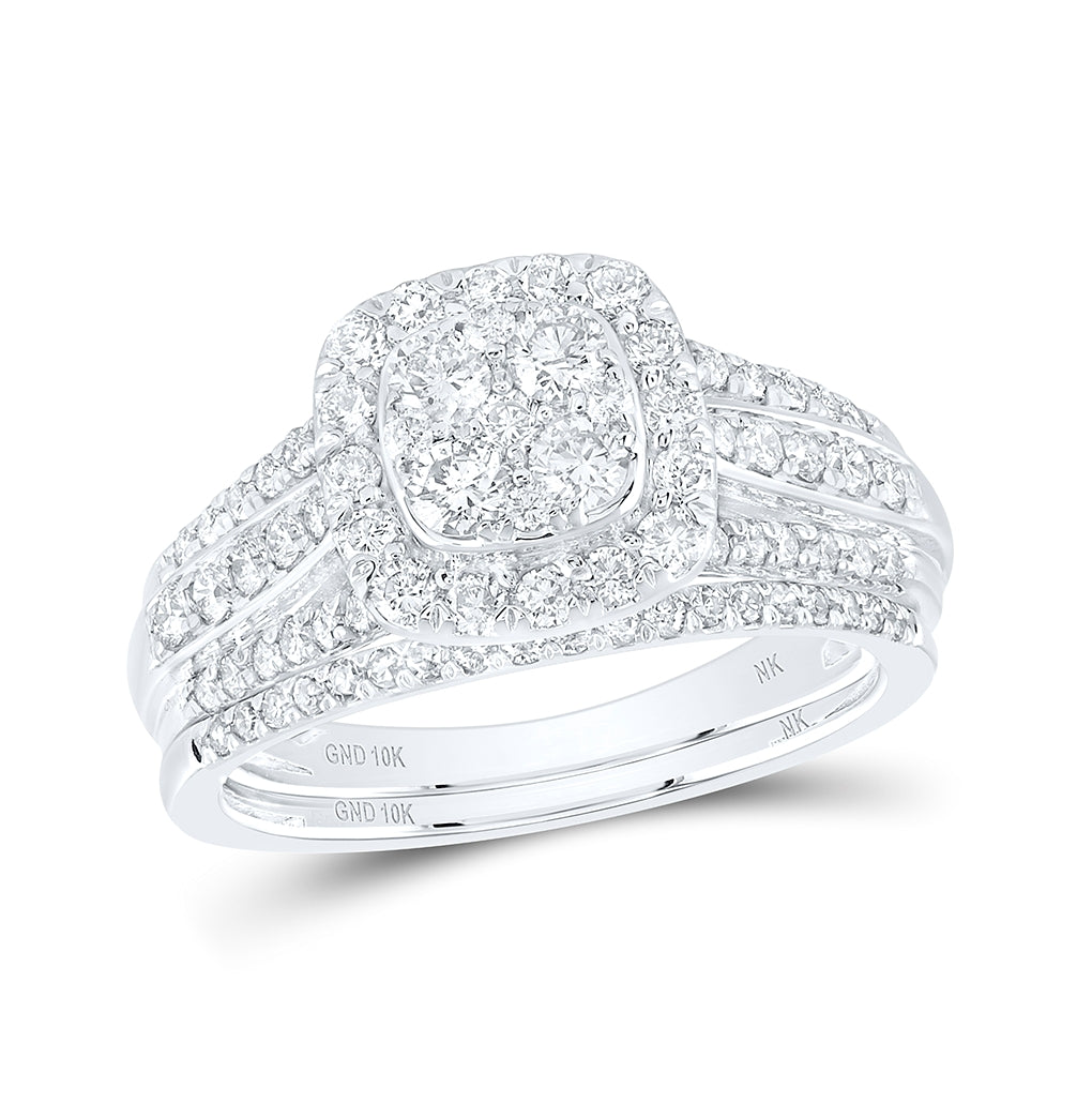 10K Yellow Or White Gold 1ctw Diamond Nk Fashion Bridal Set