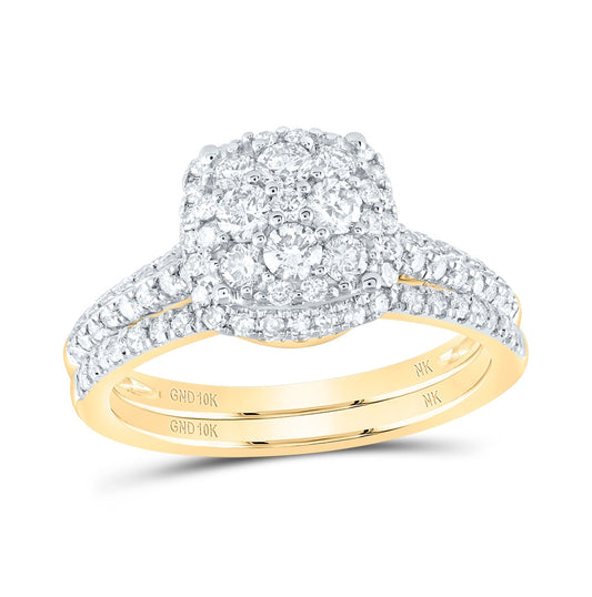 10kt Yellow Or White Gold 1ctw Diamond Nk Fashion Bridal Set