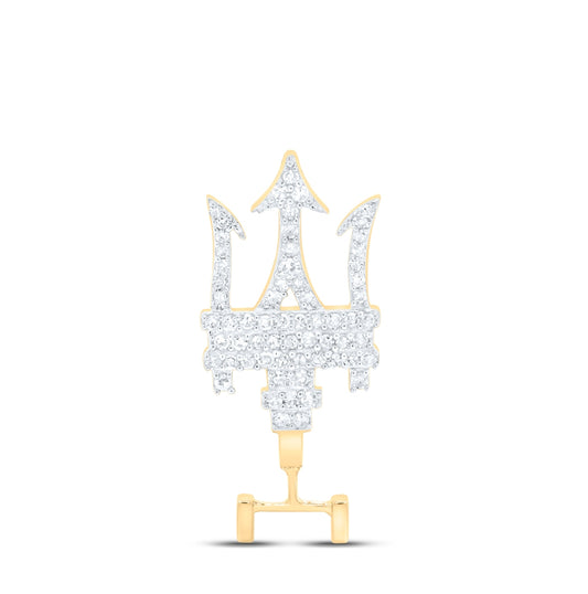 10kt Yellow Gold 1/5ctw Diamond Nk Bail
