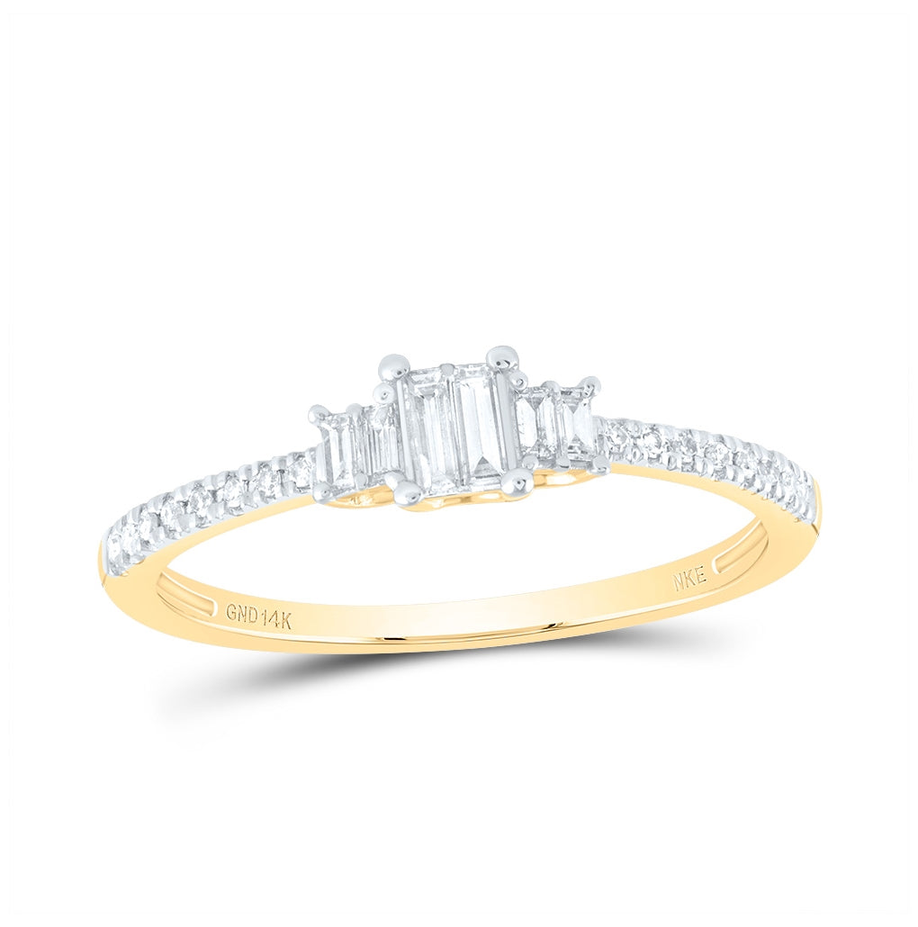 14kt Yellow Or White Gold 1/5ctw Diamond Nke Bag Fashion Ring