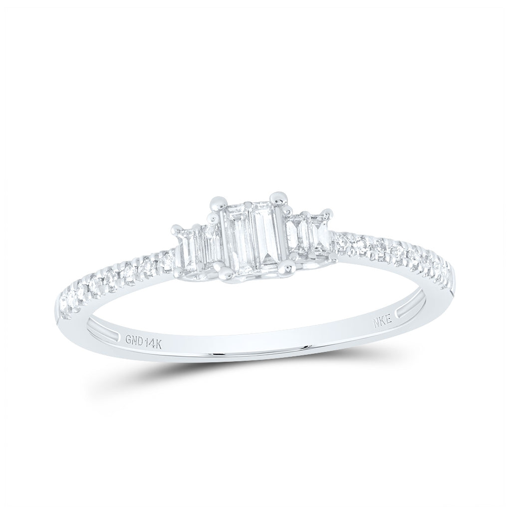 14kt Yellow Or White Gold 1/5ctw Diamond Nke Bag Fashion Ring