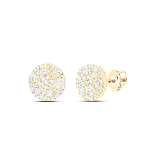 10kt Yellow Or White Gold 1/2ctw Diamond Nk Round Shape Earring
