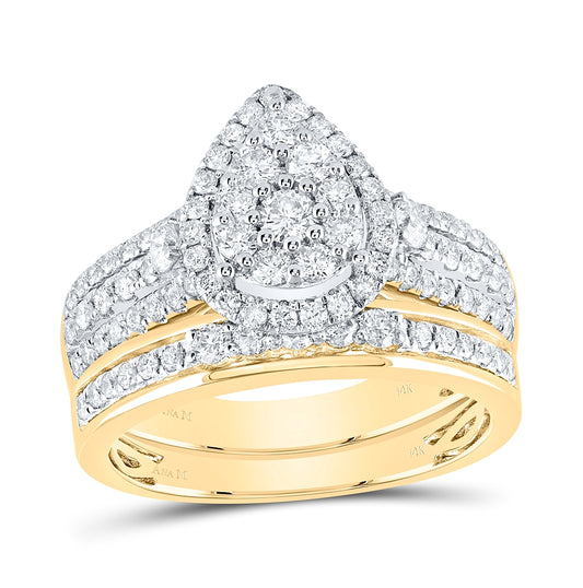 14kt Yellow Or White Gold 1 3/4ctw Diamond Ana M Trio Set