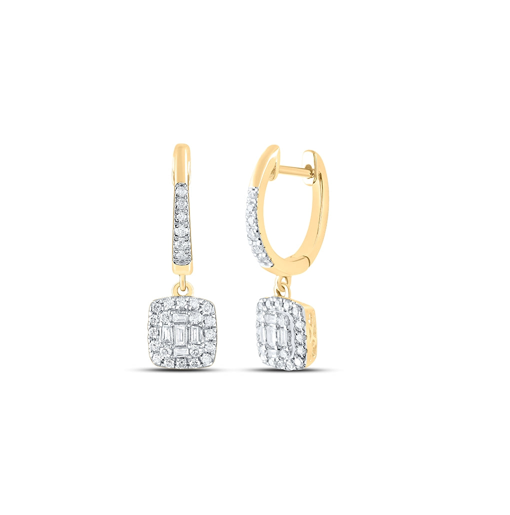 14kt Yellow Gold 1/2ctw Diamond Ana M Fashion Bag Dangling Earring