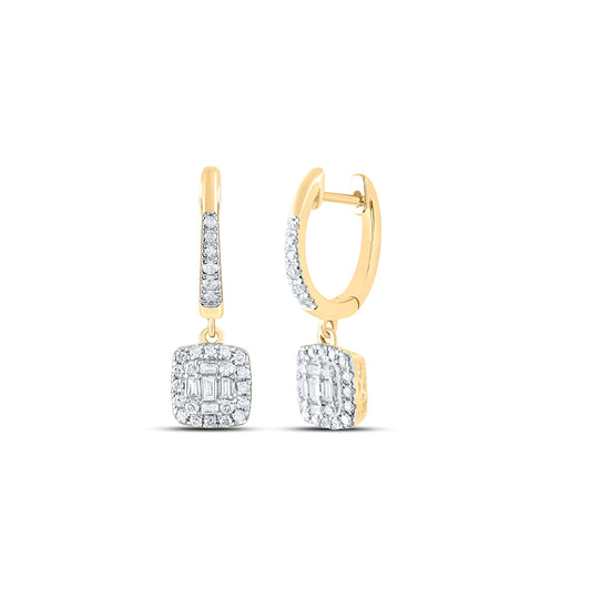 14kt Yellow Gold 1/2ctw Diamond Ana M Fashion Bag Dangling Earring