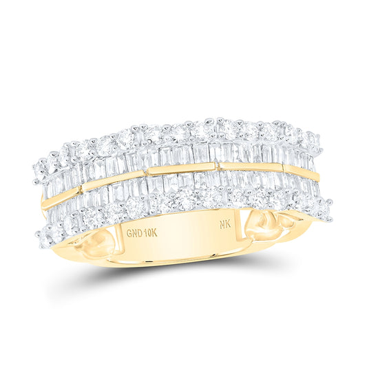10kt Yellow Gold 1 5/8ct. Diamond Nk Mens Band