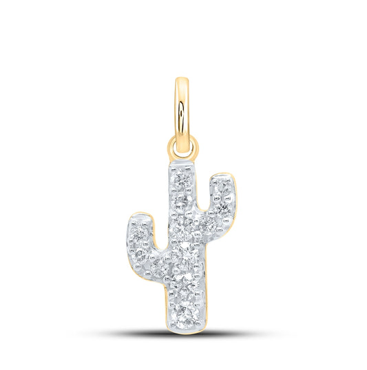 10kt Yellow Or White Gold 1/6ctw Diamond Nk Gift Pendant