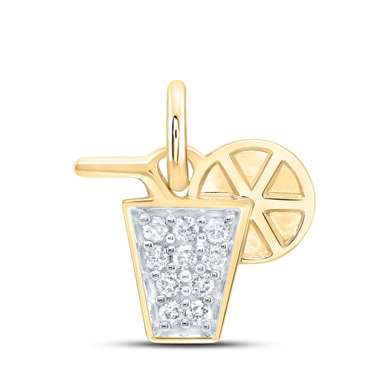 10kt Yellow Or White Gold 1/20ctw Diamond Nk Gift Pendant
