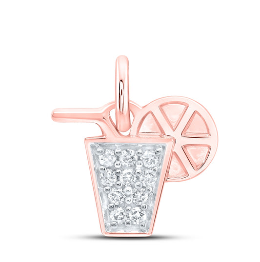 10kt Rose Gold 1/20ct. Diamond Nk Gift Pendant