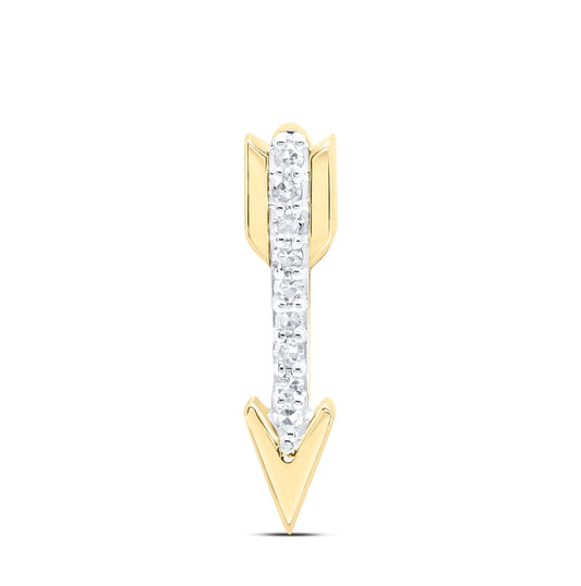 10K Yellow Gold 1/20ct. Diamond Nk Gift Pendant