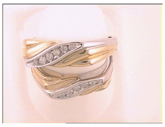 10kt White Gold 1/4ct Diamond Fashion Duo Wedding Sets