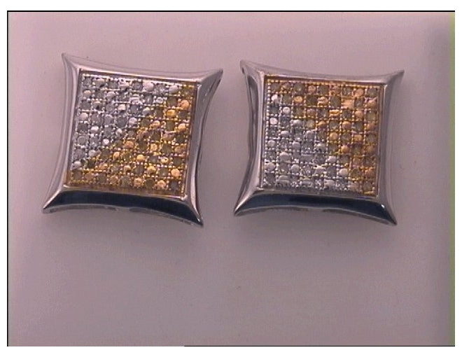 Sterling Silver 1/4ct Diamond Micro-pave Earring