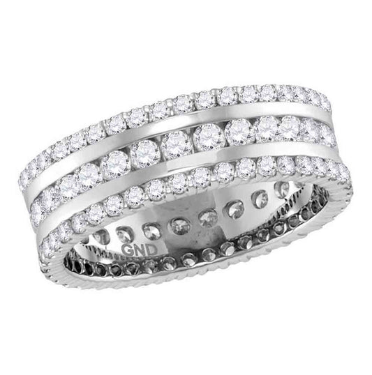 14kt White Gold 2.0ct Diamond Eternity Band