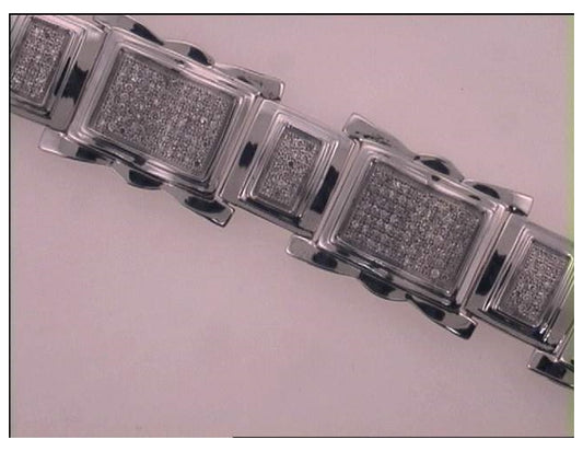 10kt White Gold 2. 1/3ct Diamond Micro-pave Bracelet