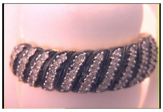 10kt Yellow Gold 1/3ct Diamond Fashion Band