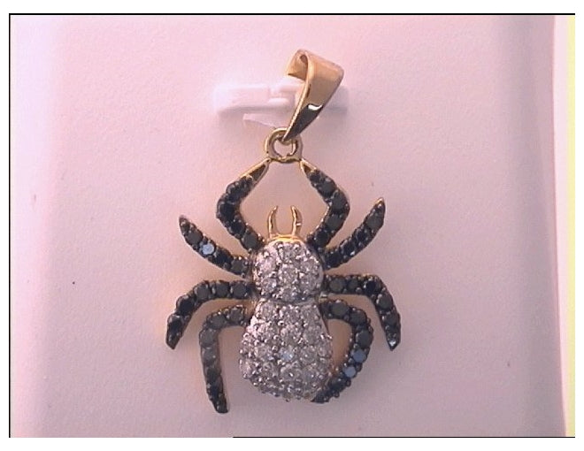 Sterling Silver 3/4ct Diamond Spider Pendant