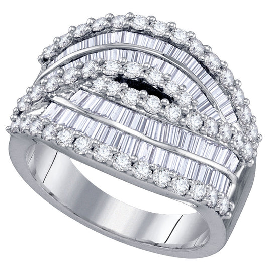 14kt White Gold 1 5/8ct Diamond Band