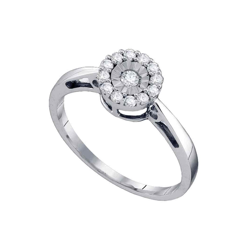 10kt White Gold 1/6ct Diamond Fashion Ring