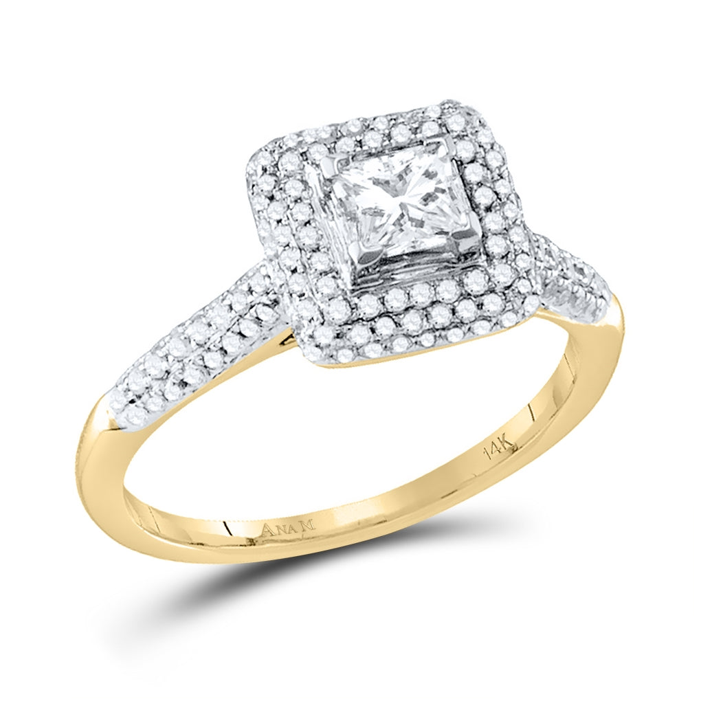 14kt Yellow Gold 1 Ct Diamond 3/8ct-cpr Bridal Ring