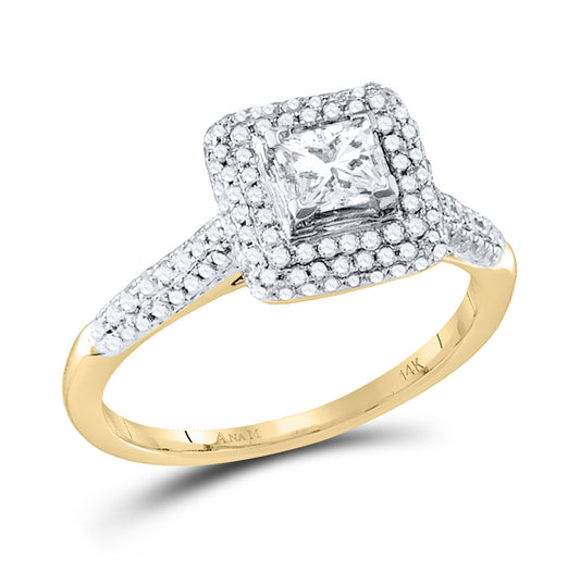 14kt Yellow Gold 1 Ct Diamond 3/8ct-cpr Bridal Ring