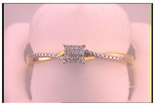 Sterling Silver 1/20ct Diamond Cn Gift Ring