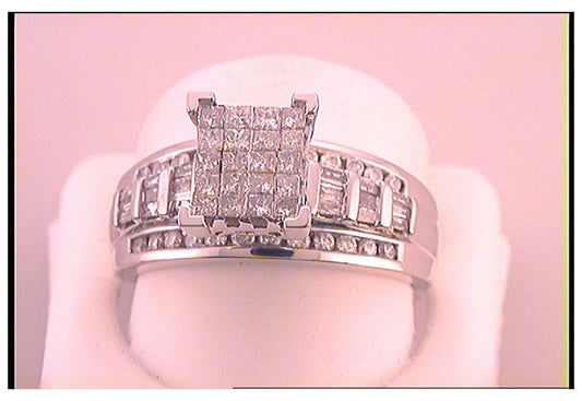 10kt White Gold 1 1/2ct Diamond Cindy  Ring