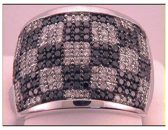 10kt White Gold Womens Round Diamond Fashion Ring 1-3/8 Cttw