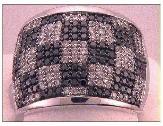 10kt White Gold Womens Round Diamond Fashion Ring 1-3/8 Cttw