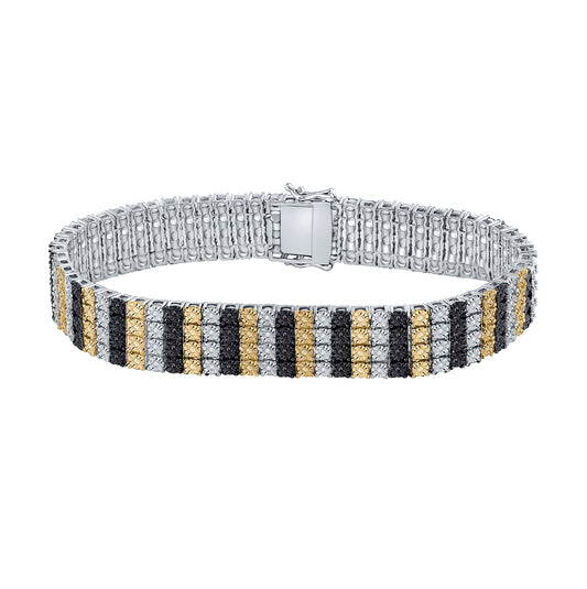 Sterling Silver 1/5ctw Diamond Fashion Bracelet