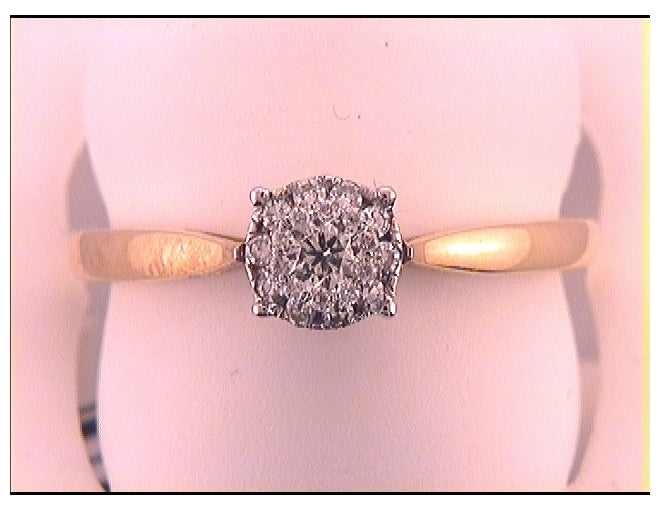 14kt Yellow Gold 1/4ctw Diamond Jadore Bridal Ring