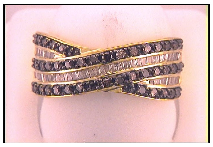 Sterling Silver 1 Ctw Diamond Natural Brown Gift Ring