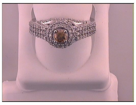 14kt White Gold 1 Ctw Diamond 1/3ct-crd Bridal Ring