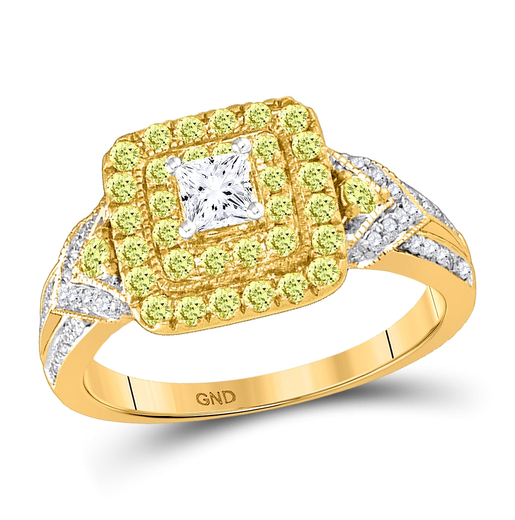 14kt White Gold 1 Ct Diamond 1/3ct-cpr Bridal Ring Certified