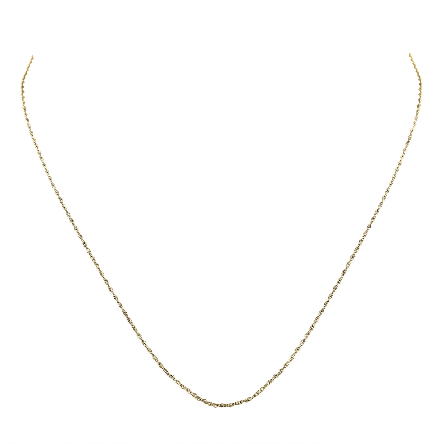Yellow-tone Sterling 18 Silver Chain"