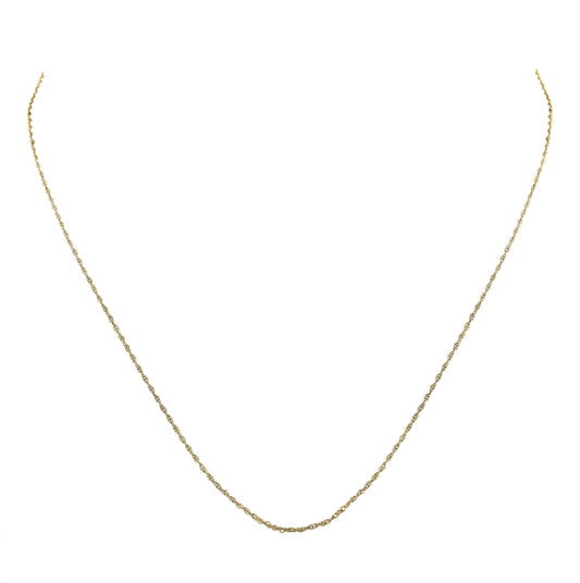 Yellow-tone Sterling 18 Silver Chain"