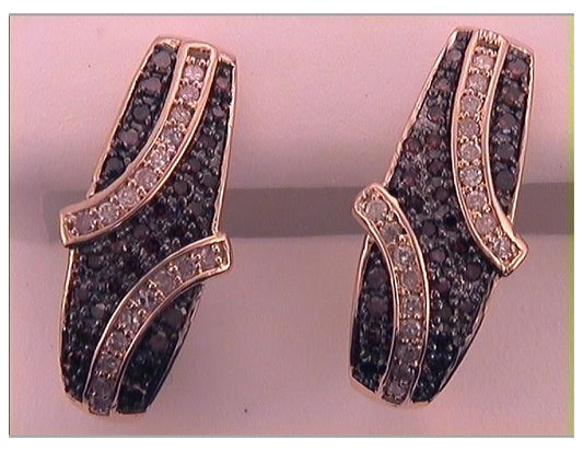 10kt Rose Gold 1/2ctw Diamond Gift Earrings