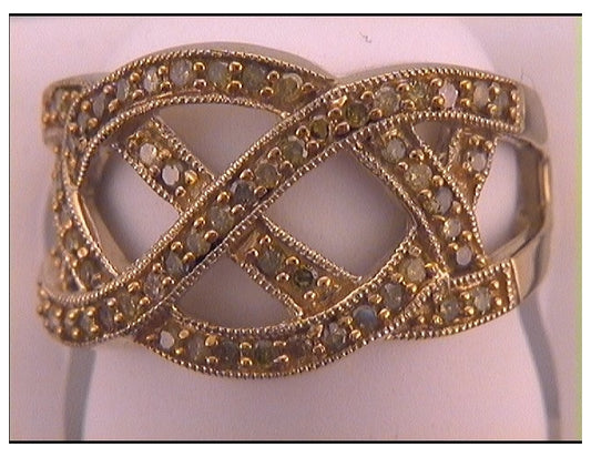 10kt Yellow Gold 1/2ctw Diamond Fashion Yellow Ring